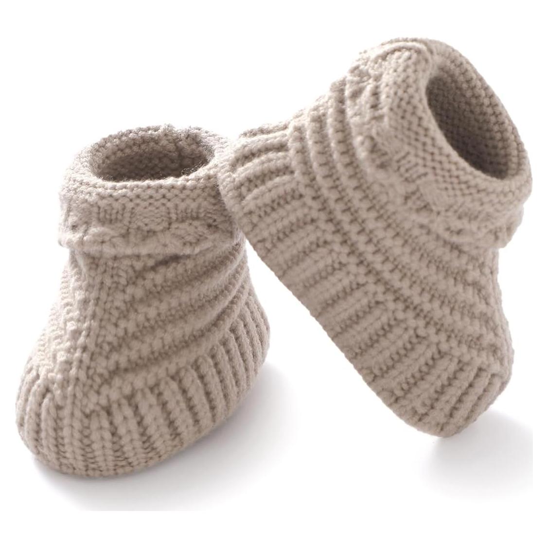 Botines para Bebé Neiwech 3-6 Meses Beige Tejidos a Mano