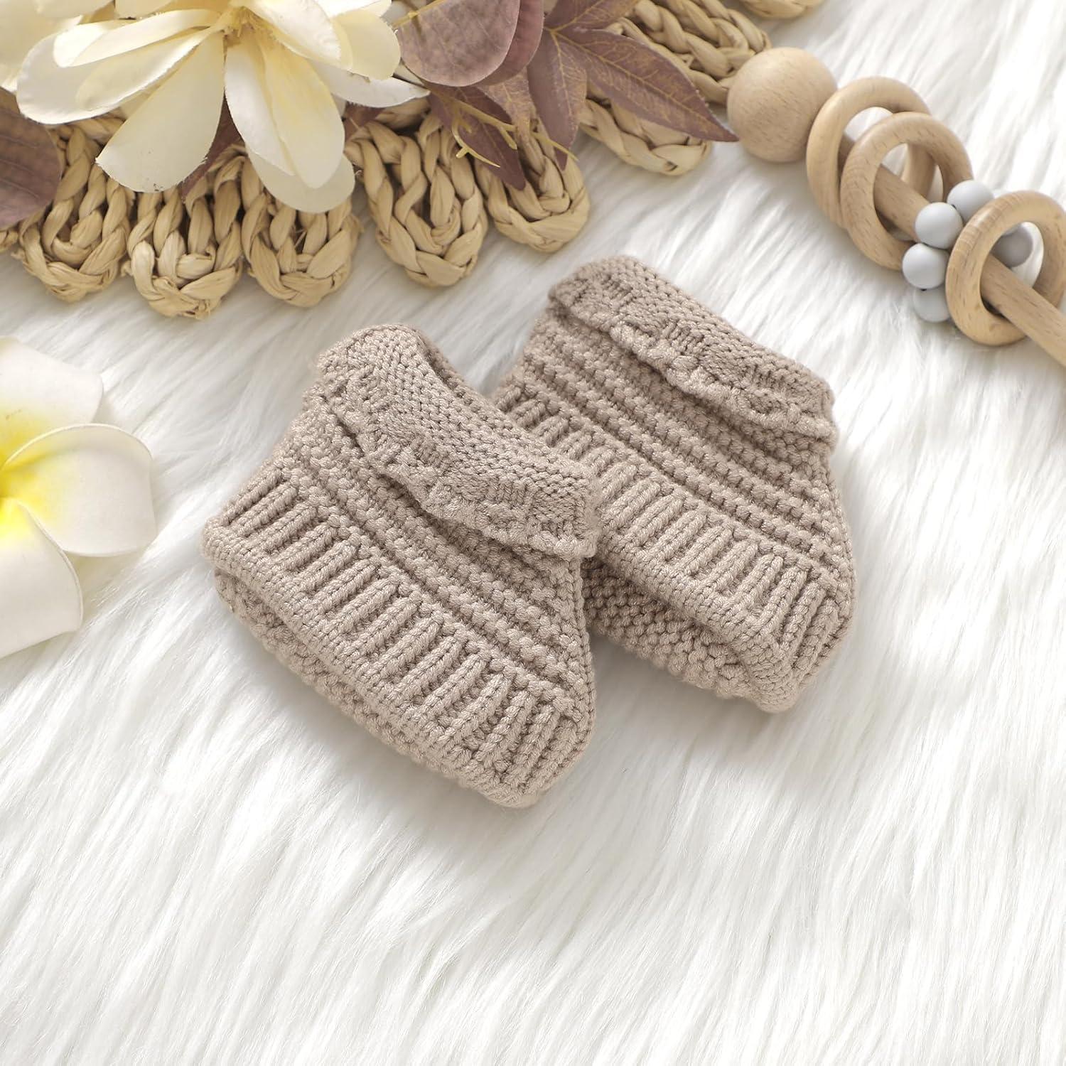 Botines para Bebé Neiwech 3-6 Meses Beige Tejidos a Mano