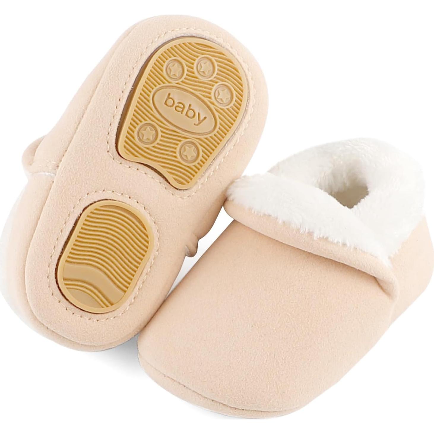 Zapatillas de Casa ESTAMICO para Niños 3-6 Meses Beige