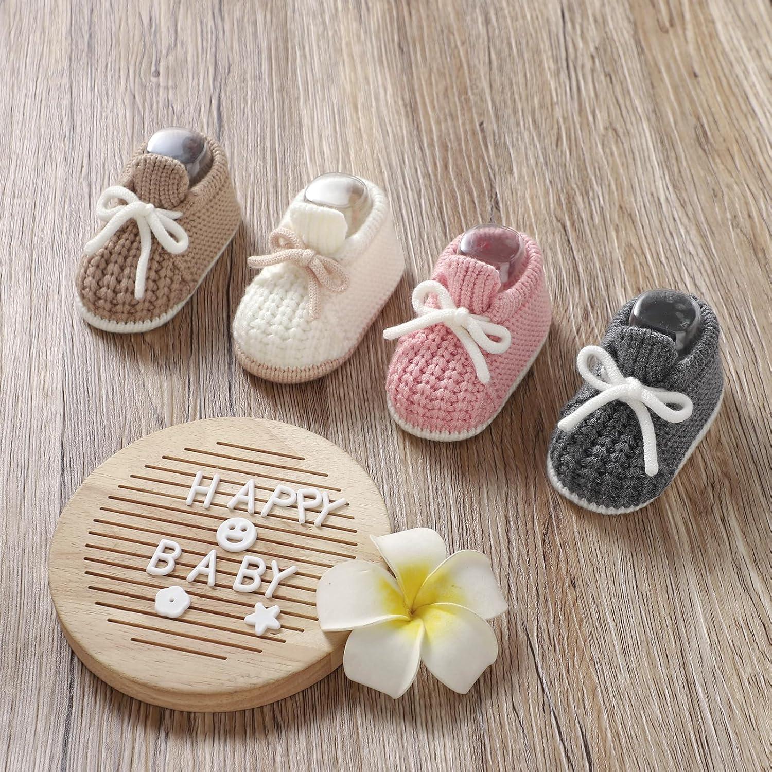 Botas de Bebé Tejidas LAWKUL 0-3 Meses Ultra Suaves