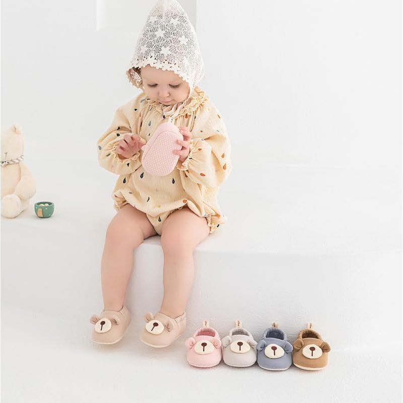 Botines para Bebés KARUNEL Rosa 0-6 Meses Algodón Antideslizantes