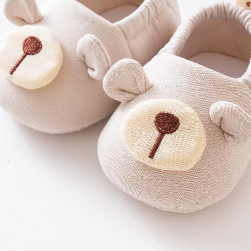 Botines para Bebés KARUNEL Rosa 0-6 Meses Algodón Antideslizantes