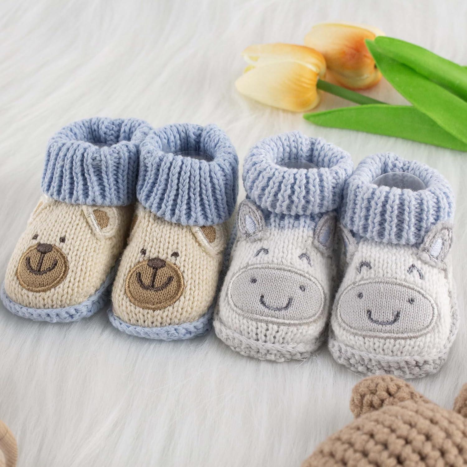 Botines para Bebés Hechos a Mano de Algodón 0-6 Meses