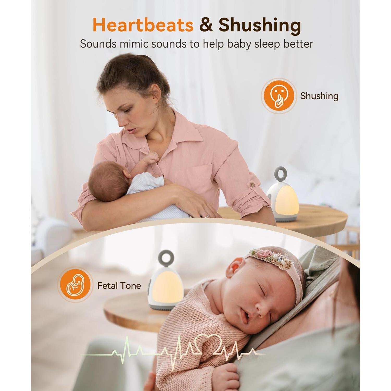 Máquina de Sonido para Bebés Dreamegg XT-6 con Luz Nocturna