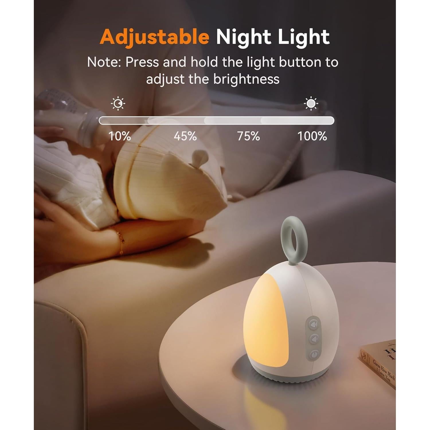 Máquina de Sonido para Bebés Dreamegg XT-6 con Luz Nocturna