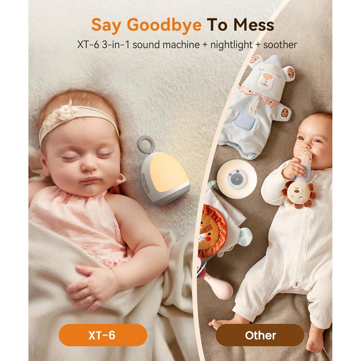 Máquina de Sonido para Bebés Dreamegg XT-6 con Luz Nocturna