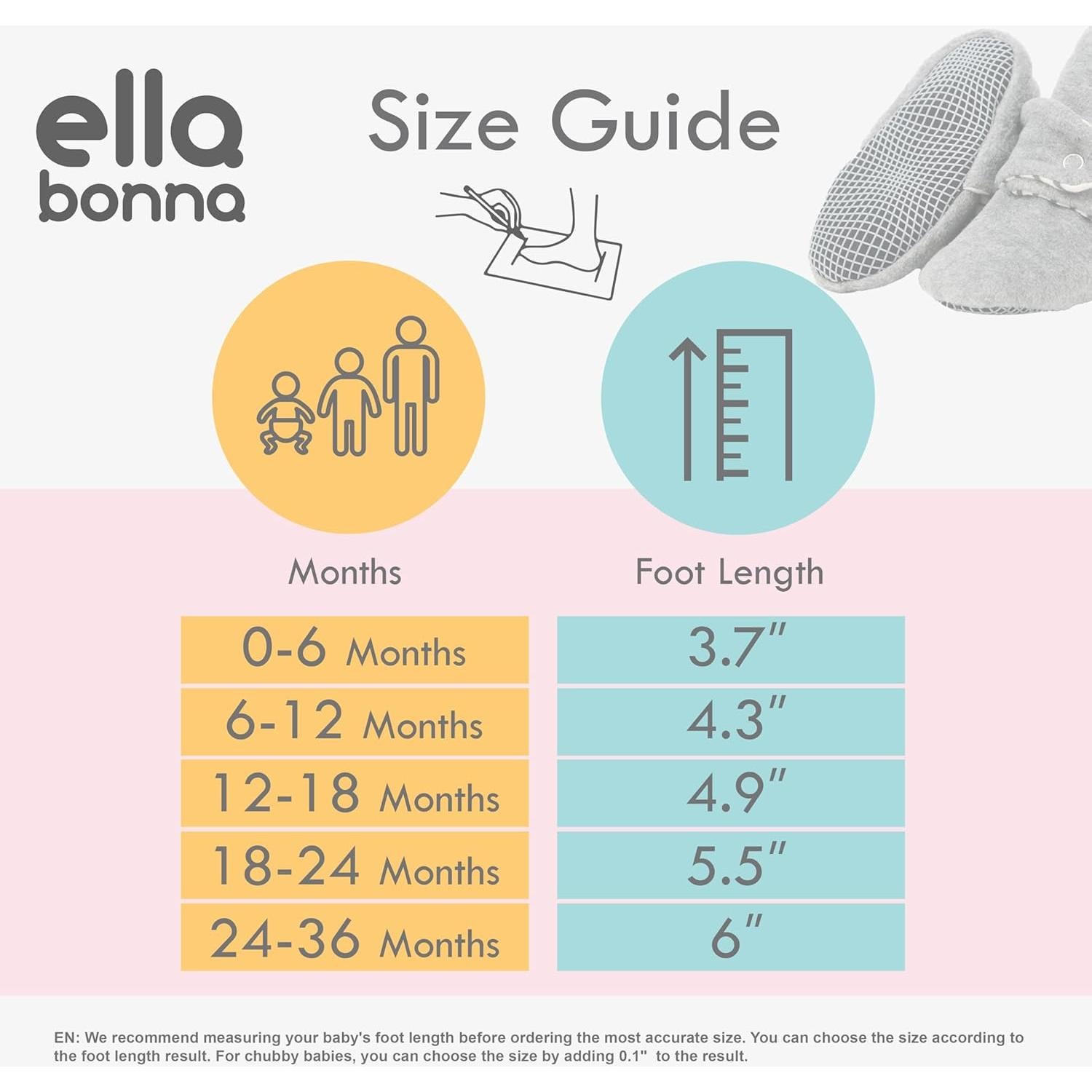 Botines de Felpa Orgánica para Bebés Ella Bonna 0-6 Meses