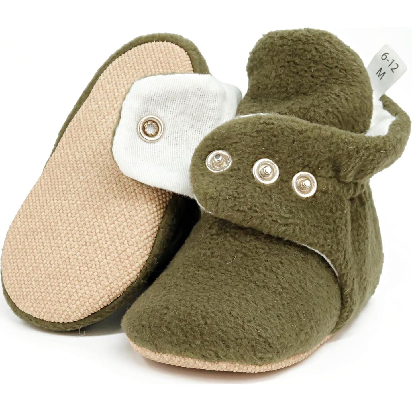 Botines de Felpa Orgánica para Bebés Ella Bonna 0-6 Meses