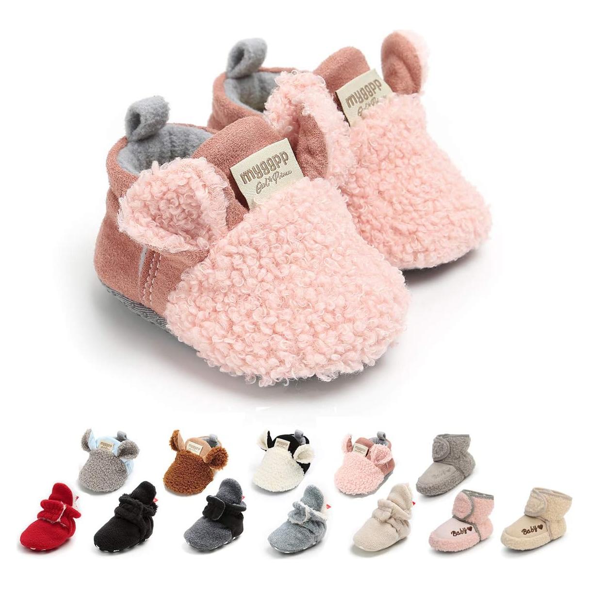 Botines Infantiles Ohwawadi para Bebés 12-18 Meses Rosa