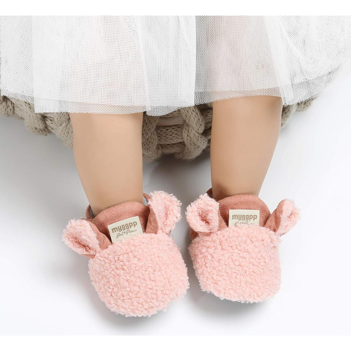 Botines Infantiles Ohwawadi para Bebés 12-18 Meses Rosa