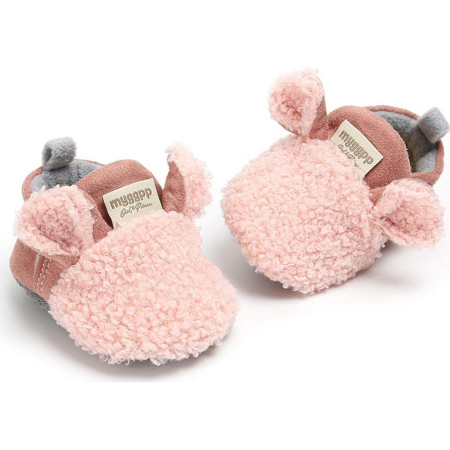 Botines Infantiles Ohwawadi para Bebés 12-18 Meses Rosa