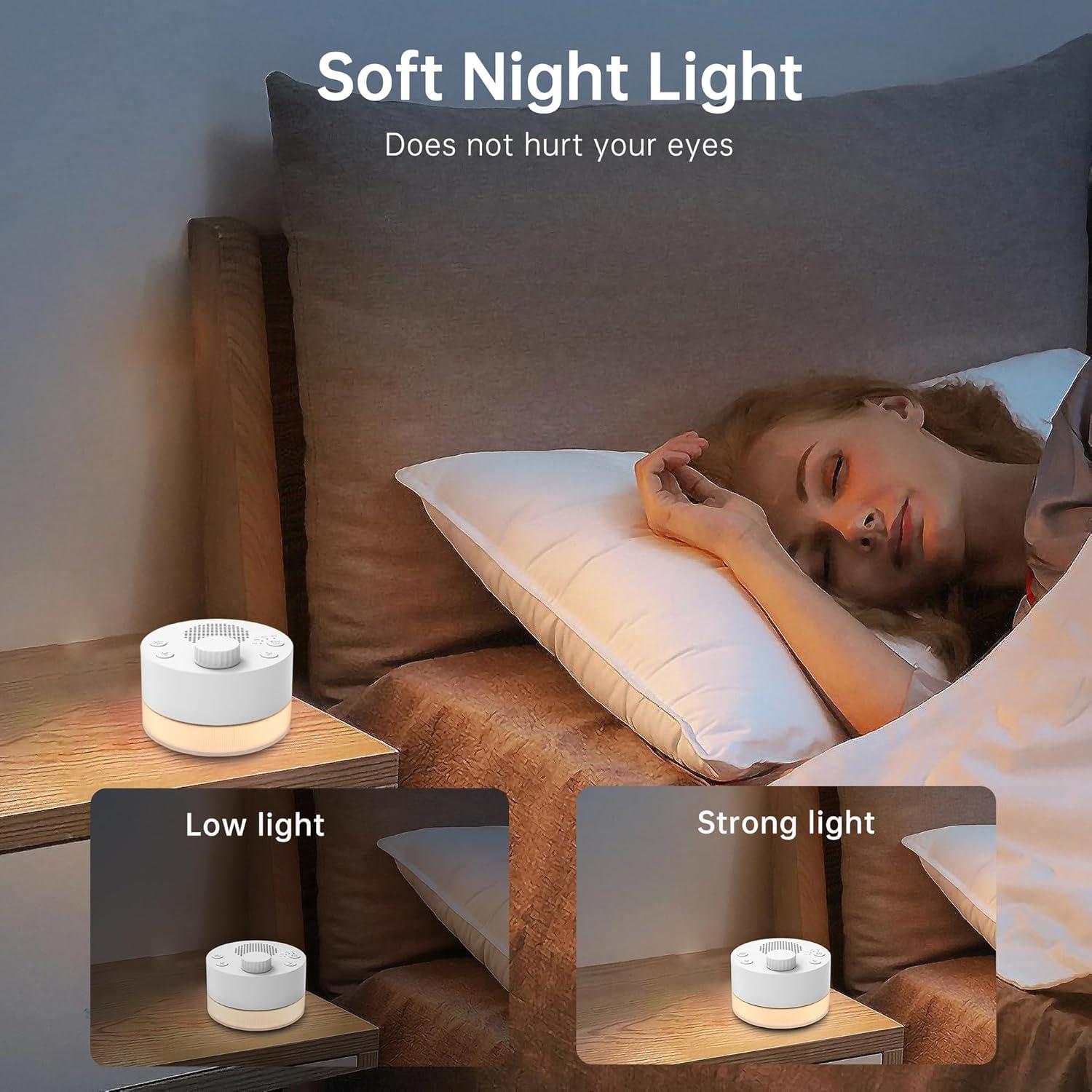 Máquina de Ruido Blanco Cordv LT020 con 24 Sonidos Relajantes