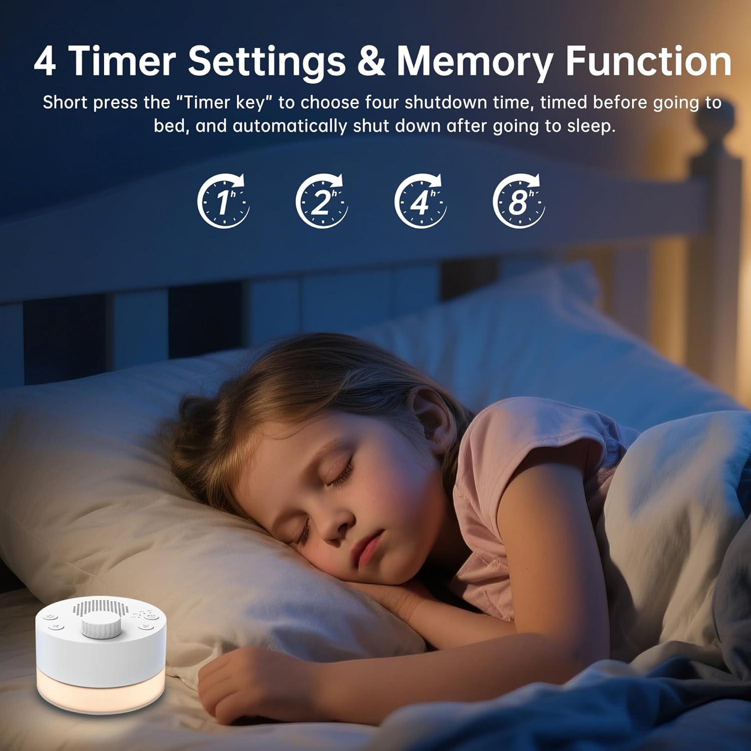 Máquina de Ruido Blanco Cordv LT020 con 24 Sonidos Relajantes