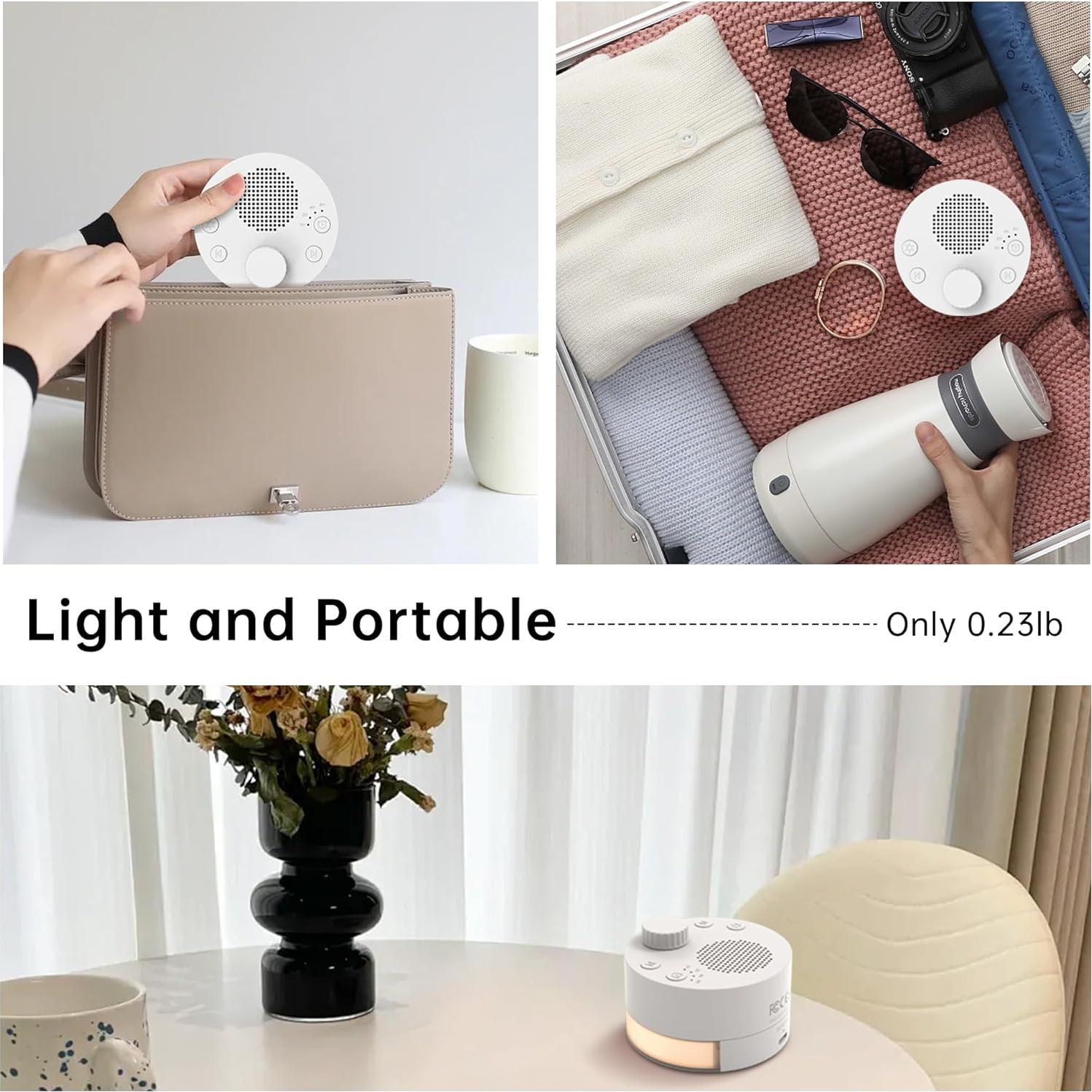 Máquina de Ruido Blanco Cordv LT020 con 24 Sonidos Relajantes