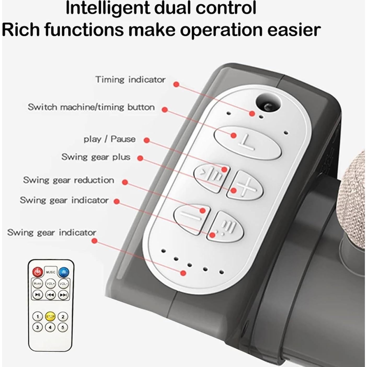 Cuna Lateral para Bebé Magic ZC 601 Rosa, Plegable y Bluetooth