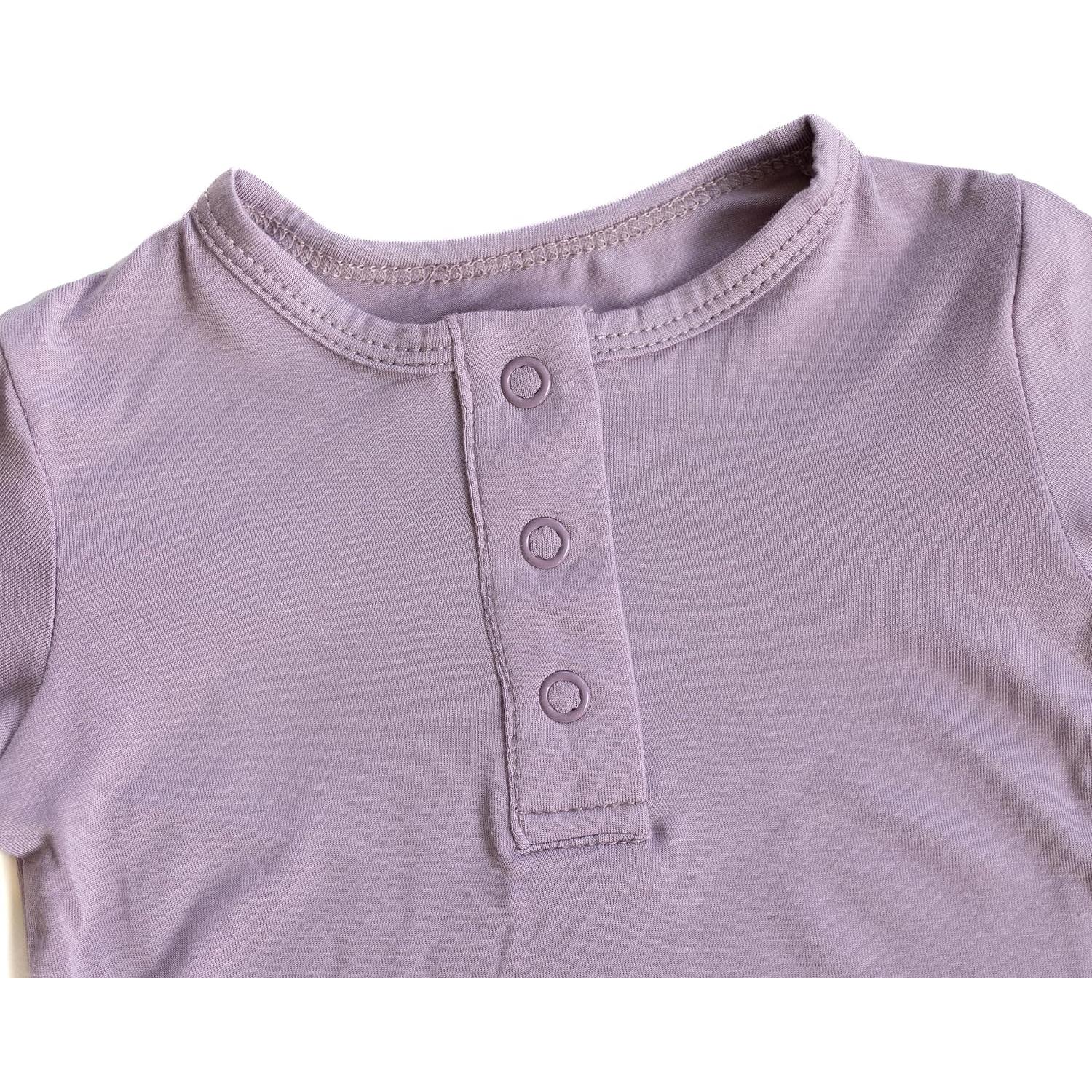 Vestido anudado para bebé unisex Viscosa Bambú Malva