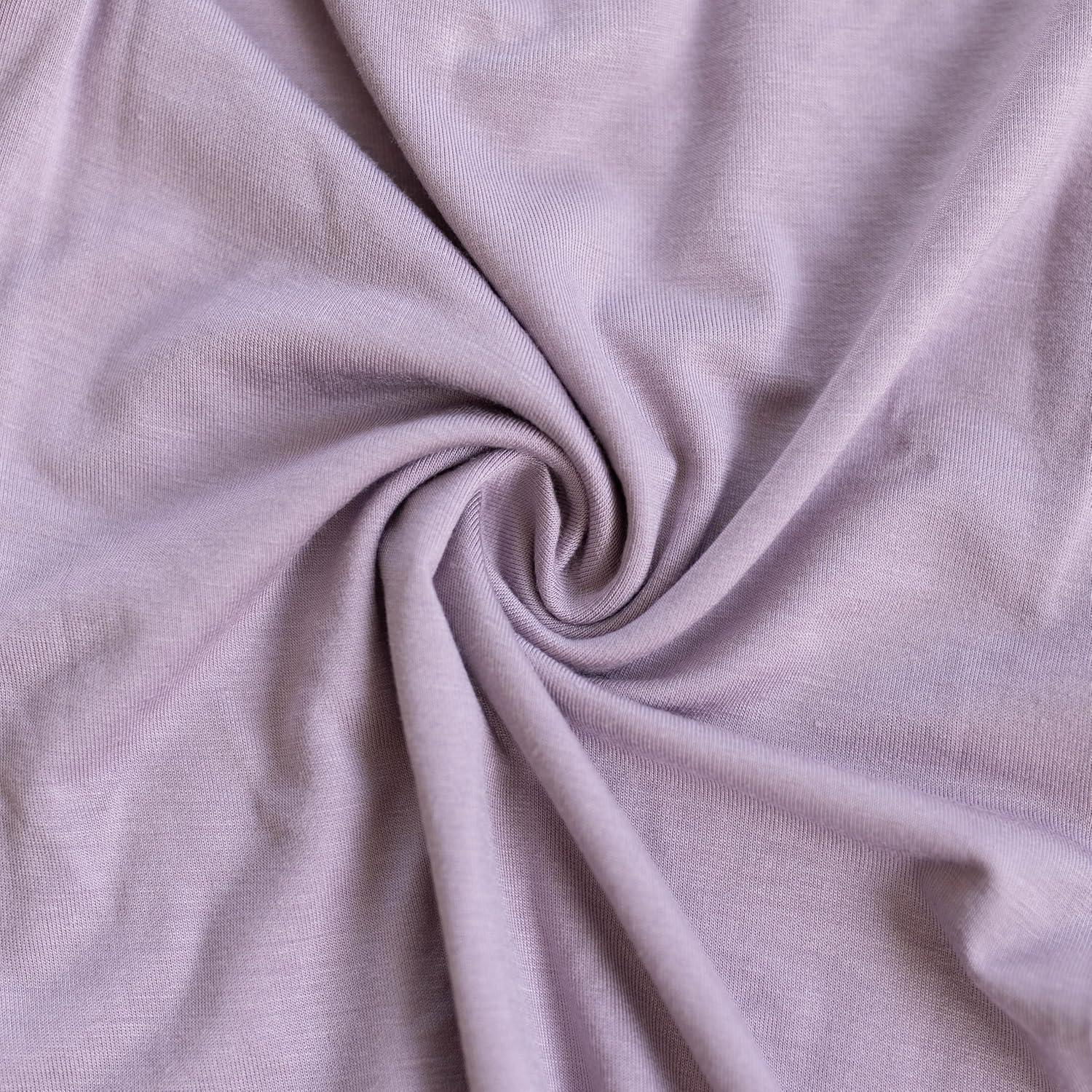 Vestido anudado para bebé unisex Viscosa Bambú Malva