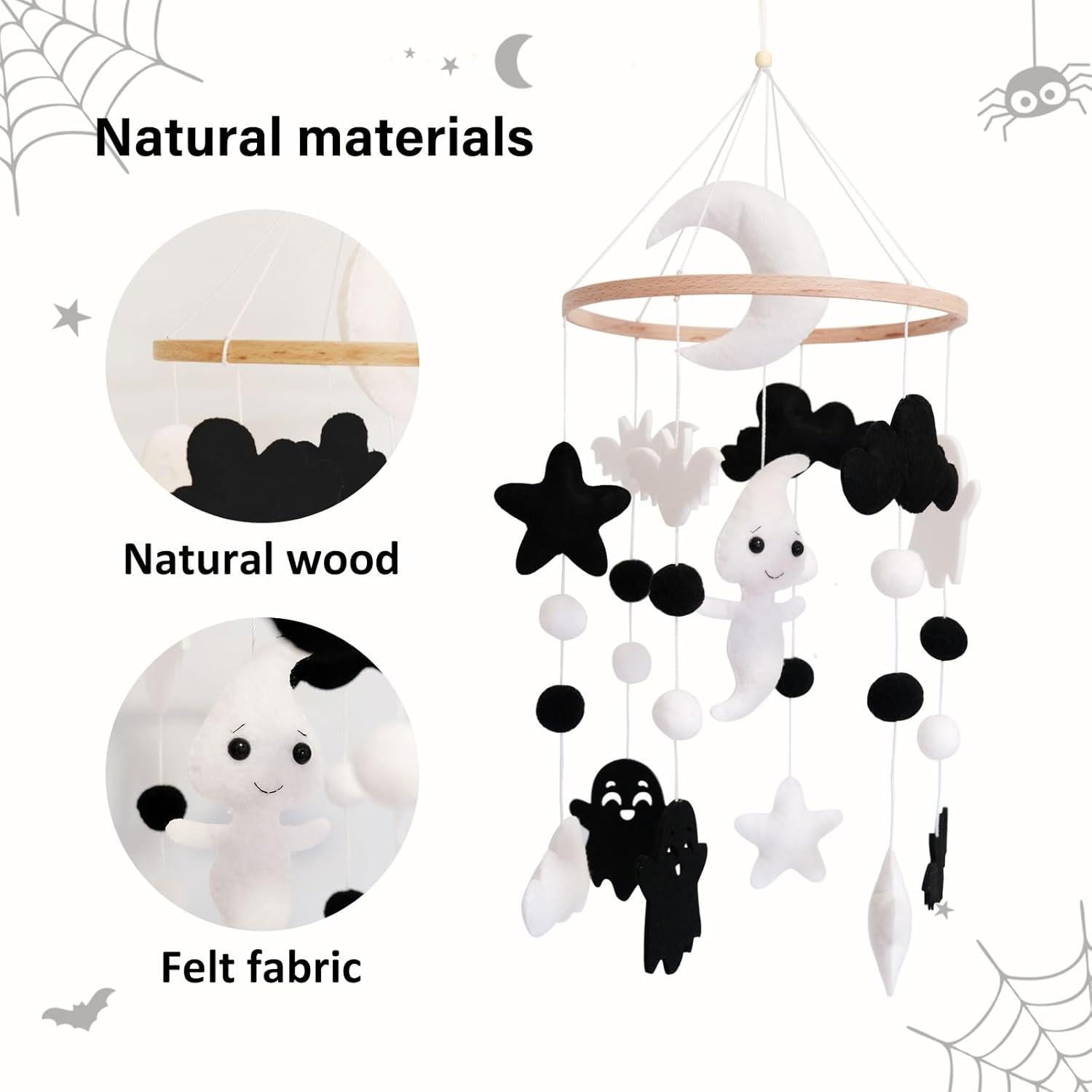 Móvil de Bebé Gótico Sweety Baby Fantasma 49.78 cm