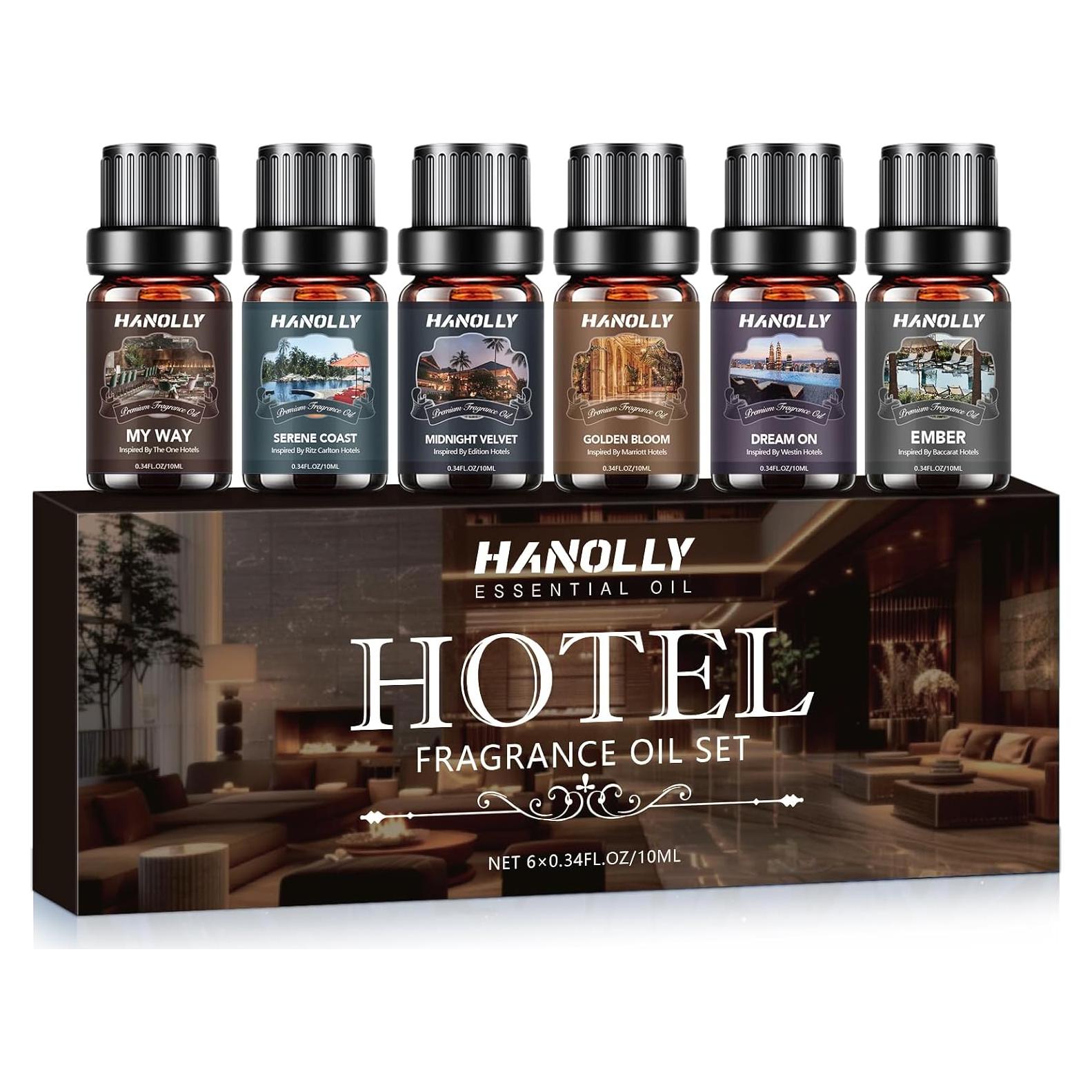 Juego de Aceites Esenciales Hanolly - 6 Fragancias 10ML