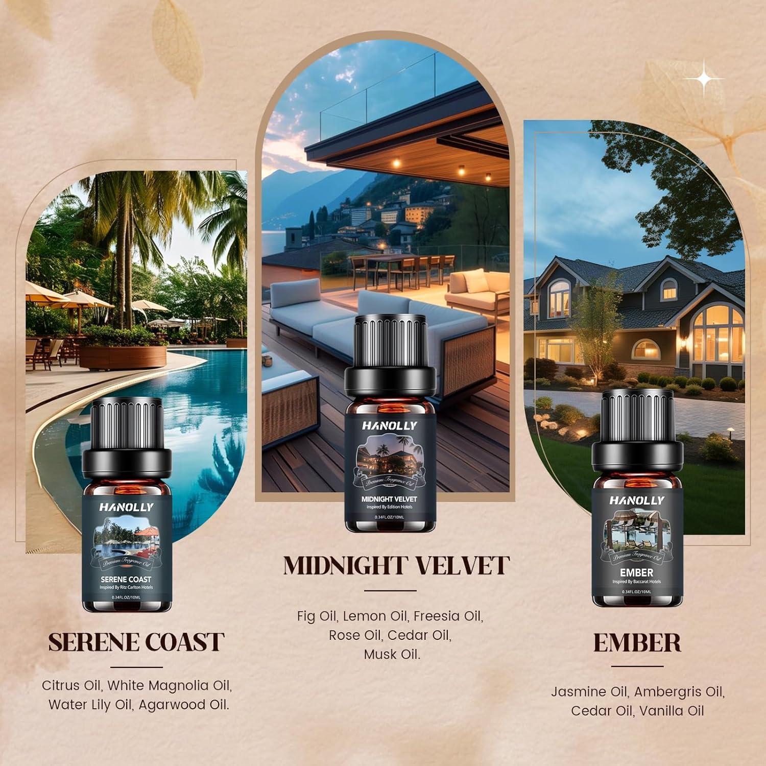 Juego de Aceites Esenciales Hanolly - 6 Fragancias 10ML