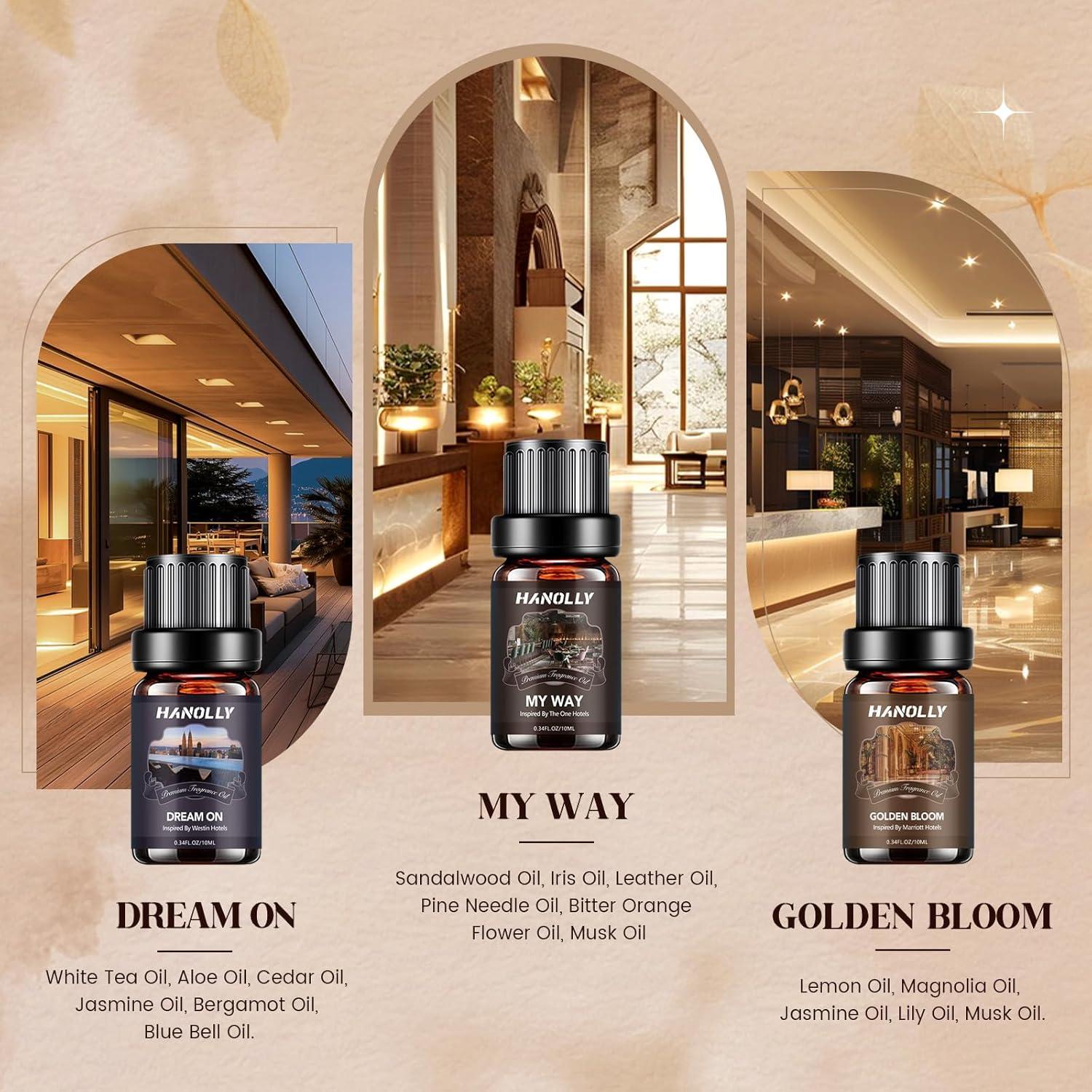 Juego de Aceites Esenciales Hanolly - 6 Fragancias 10ML