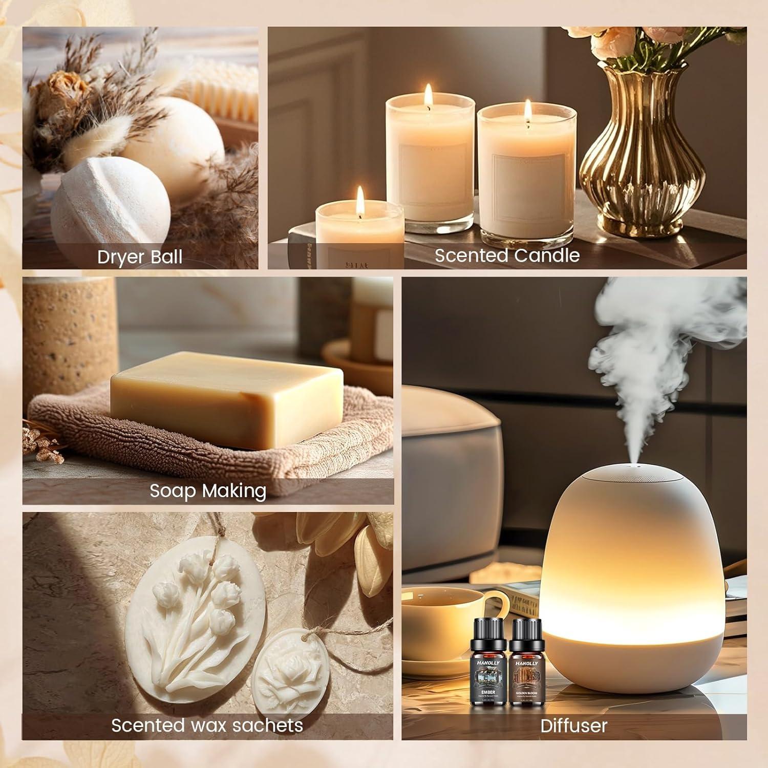 Juego de Aceites Esenciales Hanolly - 6 Fragancias 10ML