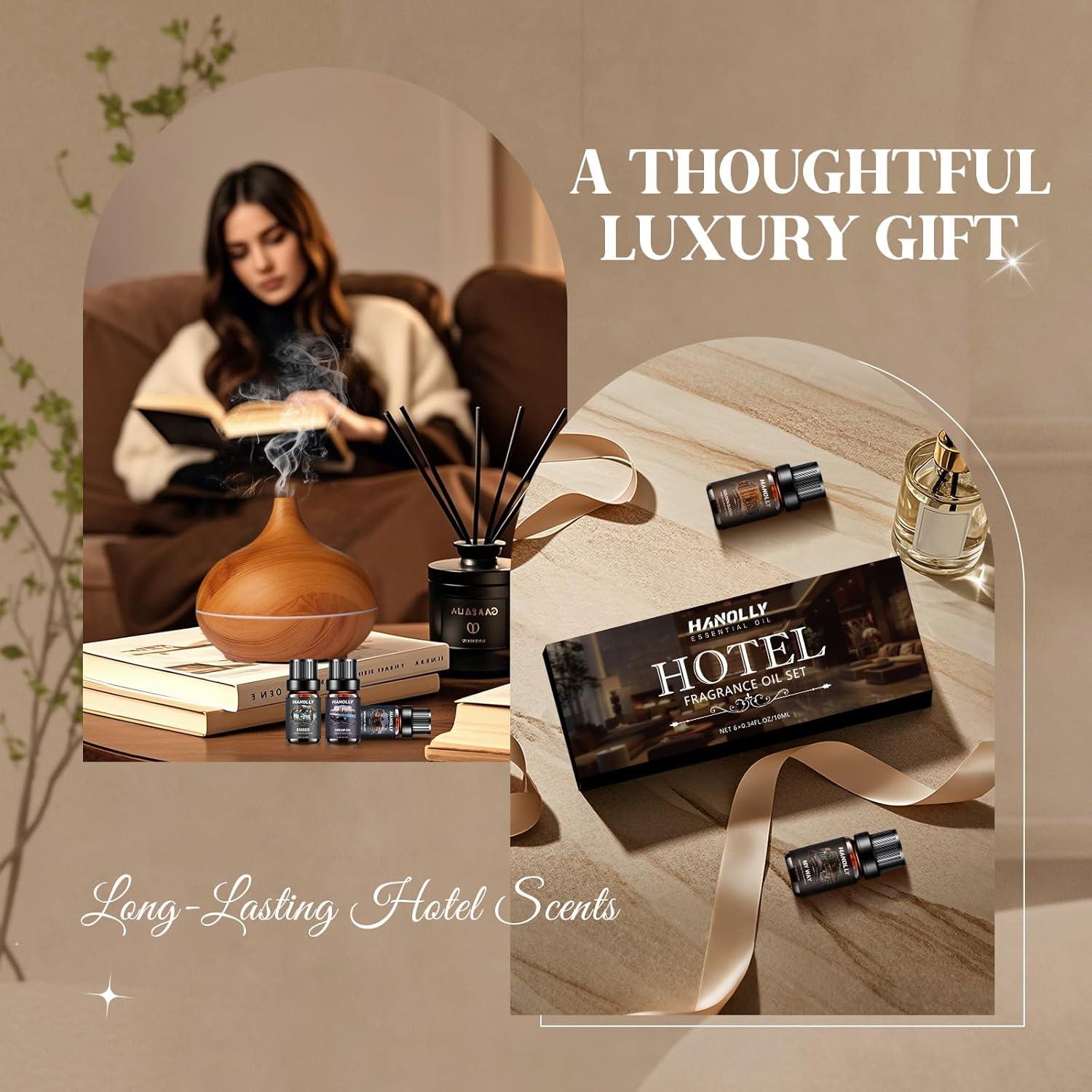 Juego de Aceites Esenciales Hanolly - 6 Fragancias 10ML