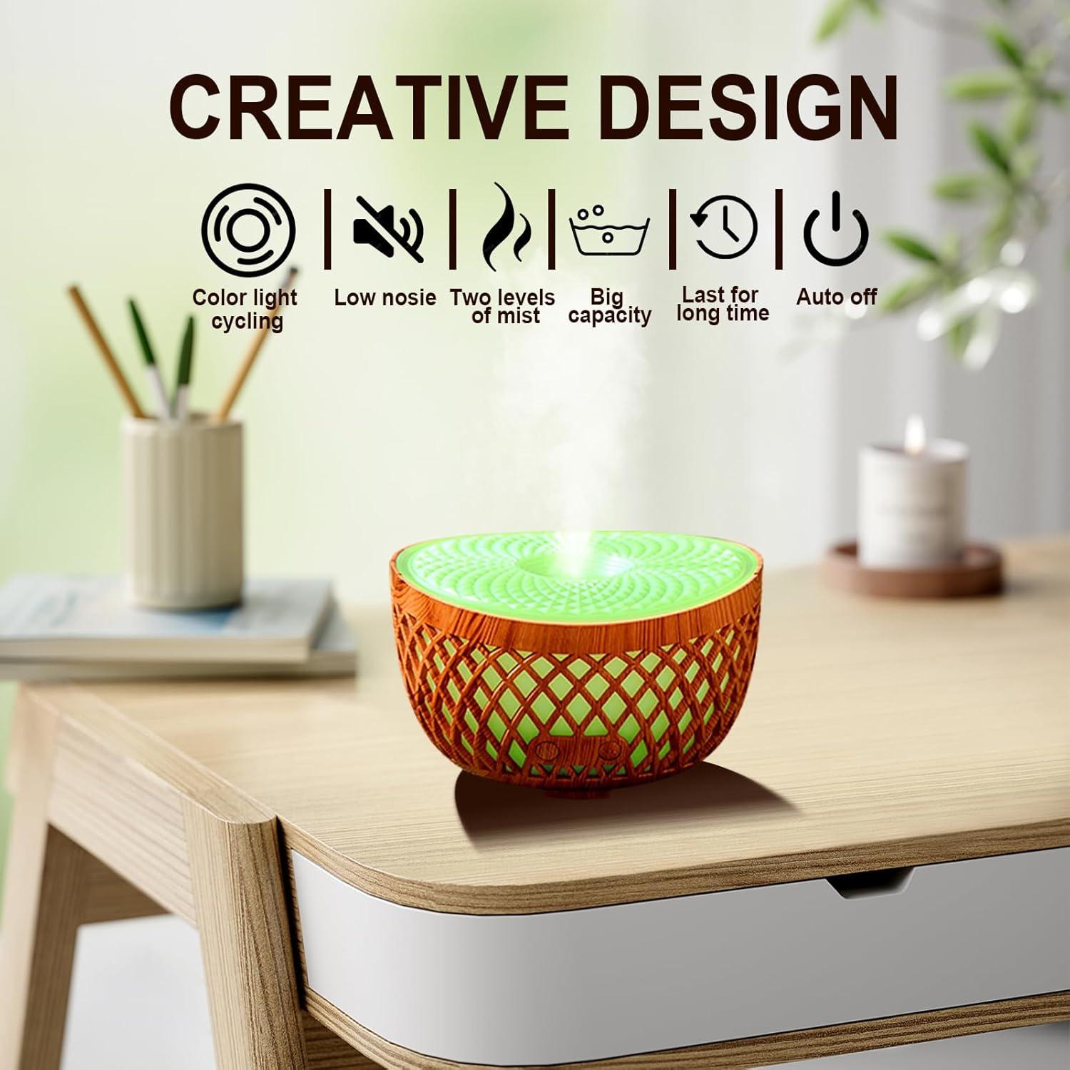 Difusor de Aceite Esencial Eiifiter SX-E341 320ml Aromaterapia