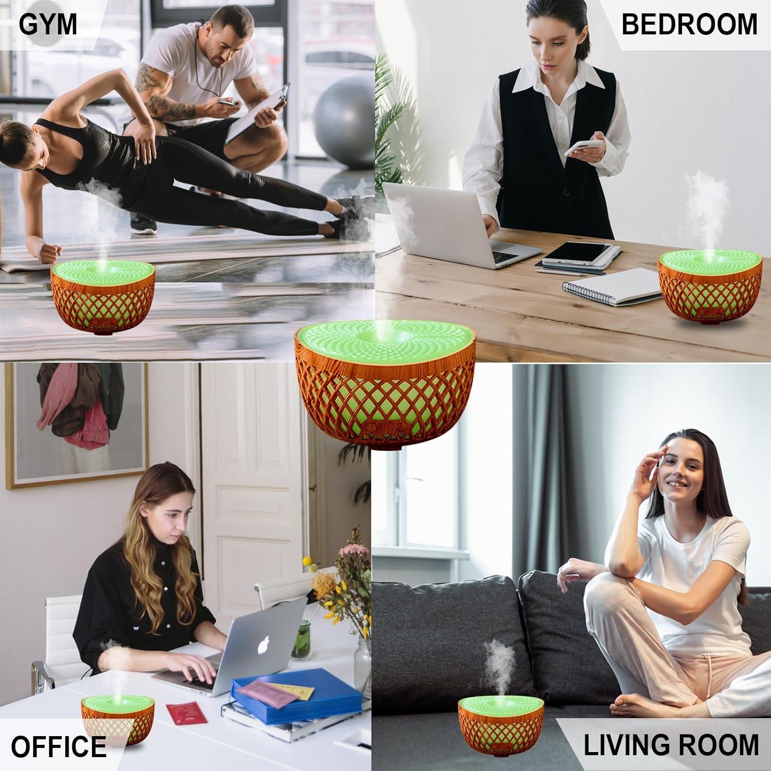 Difusor de Aceite Esencial Eiifiter SX-E341 320ml Aromaterapia