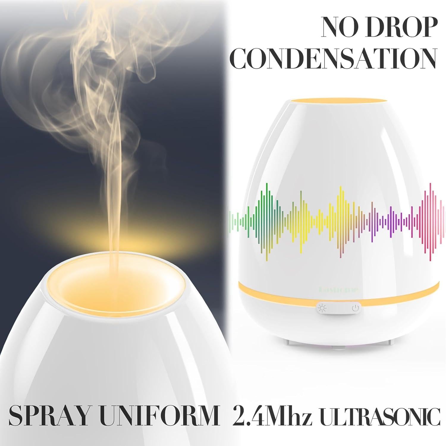 Difusor de Aceite Esencial Fashome 300ml con Luz LED 7 Colores