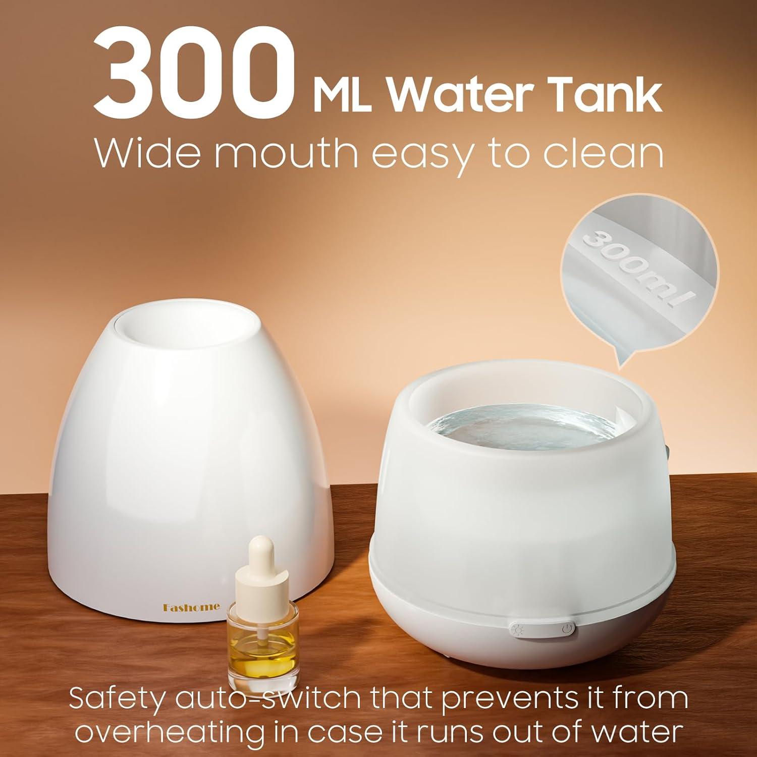 Difusor de Aceite Esencial Fashome 300ml con Luz LED 7 Colores