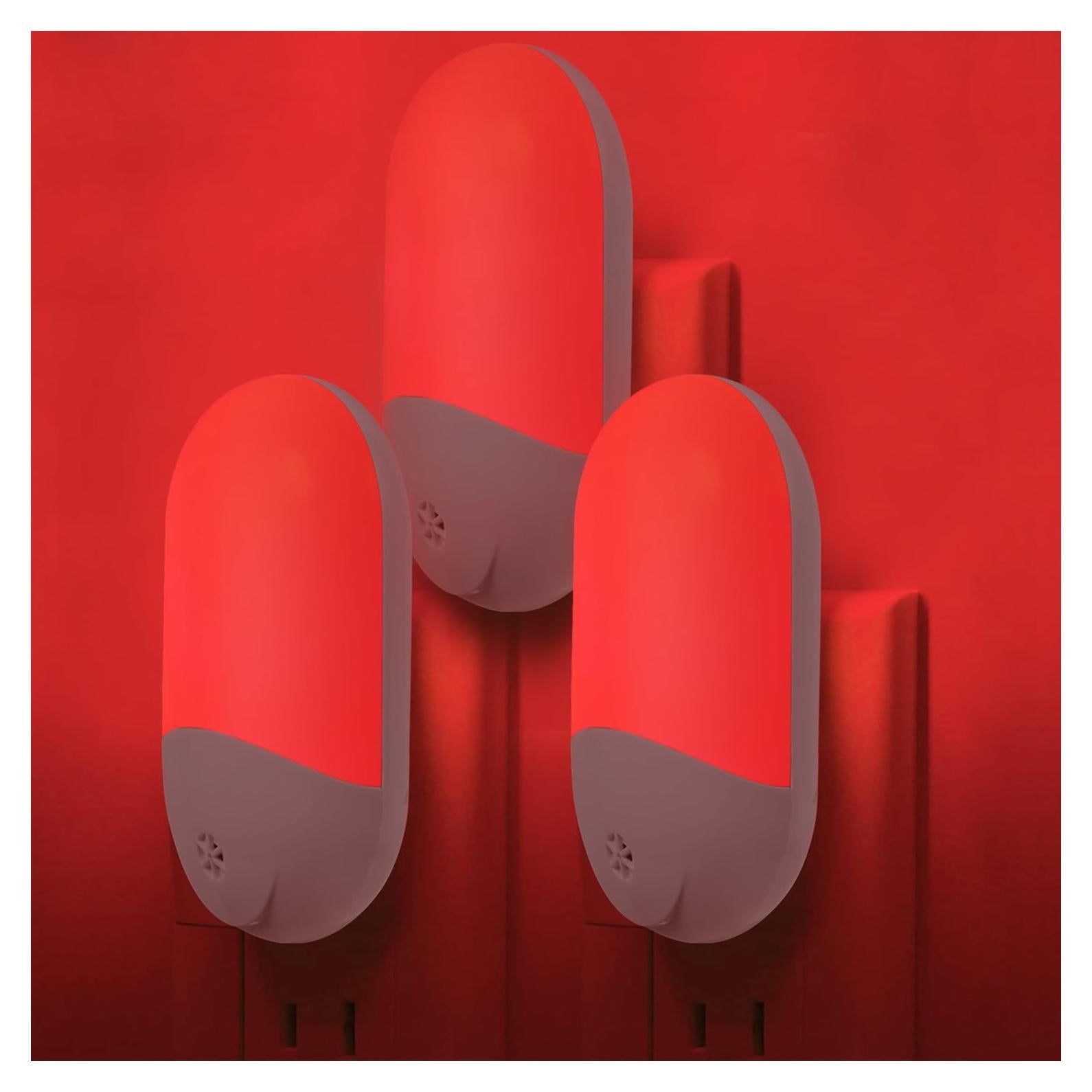 Luz Nocturna Roja LED Finezeal 670nm - Paquete de 3