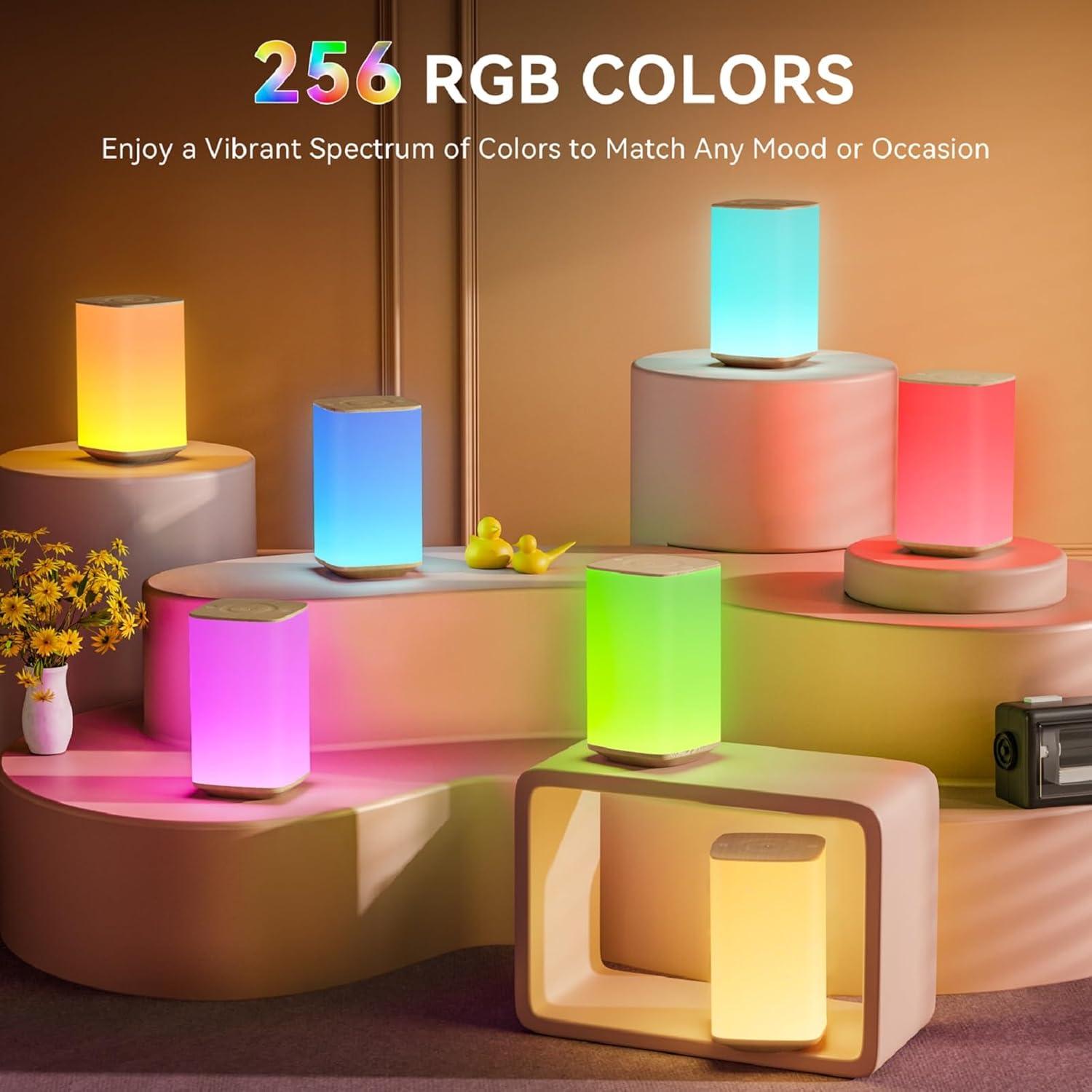 Luz Nocturna Táctil Auxmir 4000mAh 256 Colores RGB