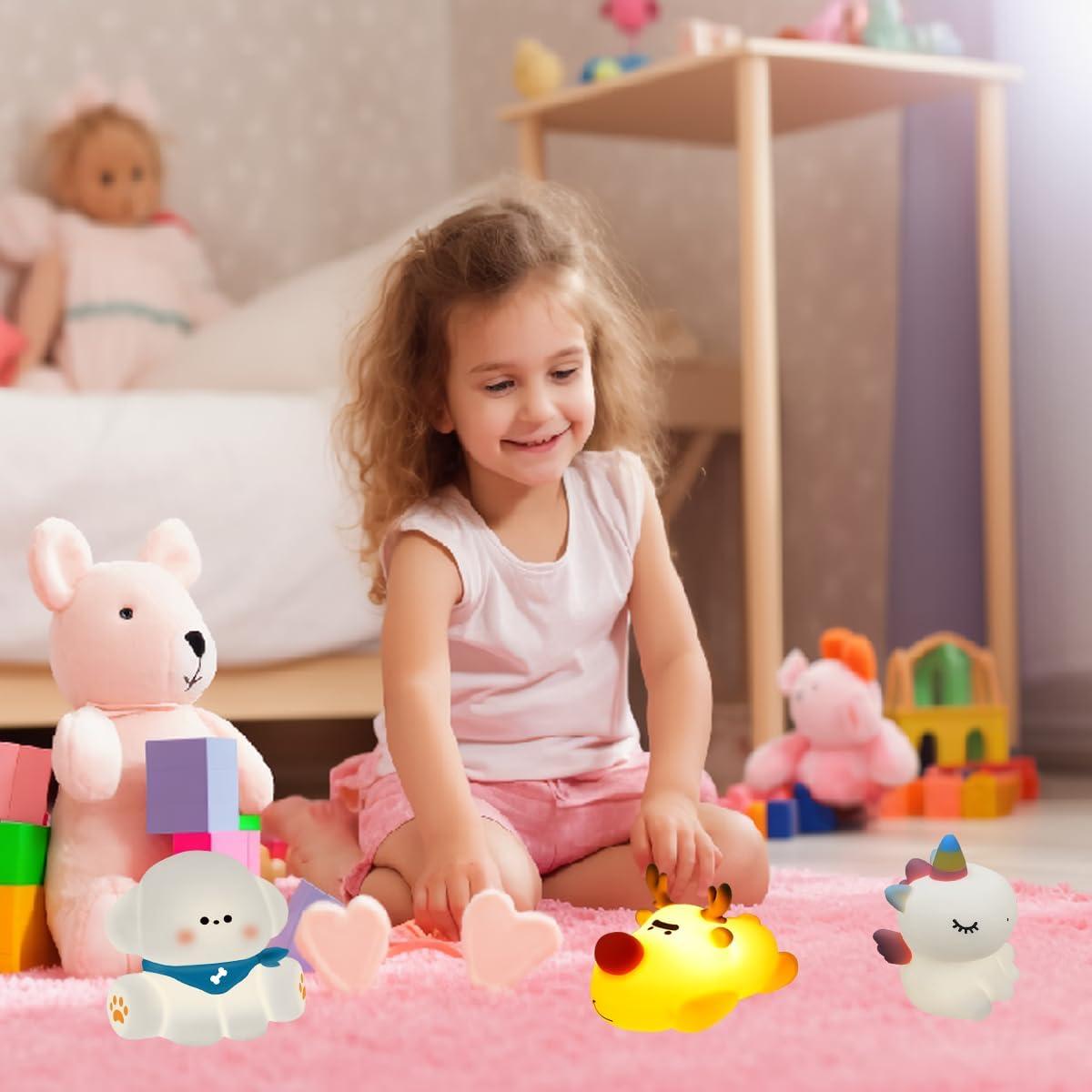 Luz Nocturna Cachorro Kapee House Silicona Recargable