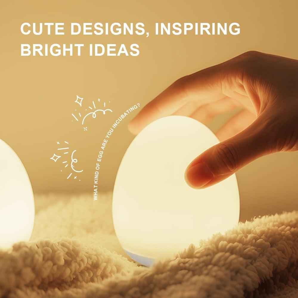 Luz Nocturna de Silicona AuroraNiteBeam Huevo 3 Niveles 30 Min