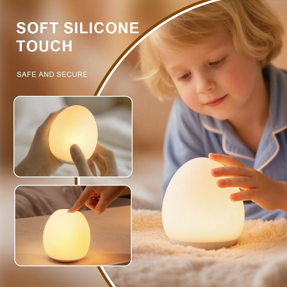 Luz Nocturna de Silicona AuroraNiteBeam Huevo 3 Niveles 30 Min