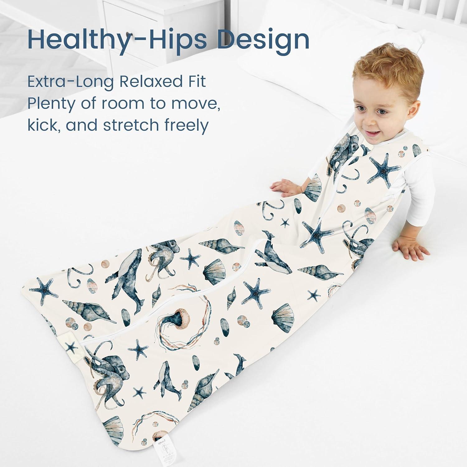 Saco de Sueño para Bebés 0-6 Meses TotBasic 2-Pack 0.5 TOG