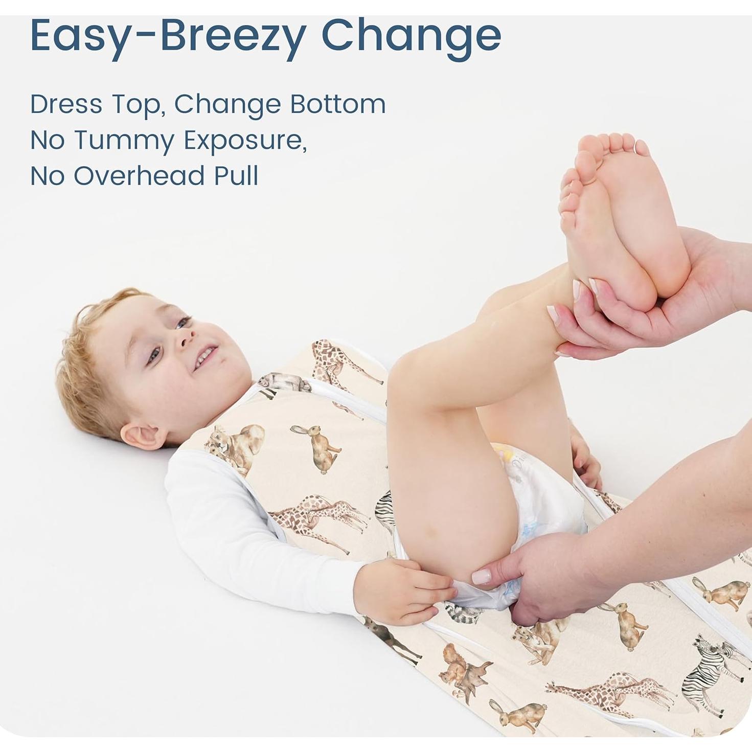 Saco de Sueño para Bebés 0-6 Meses TotBasic 2-Pack 0.5 TOG