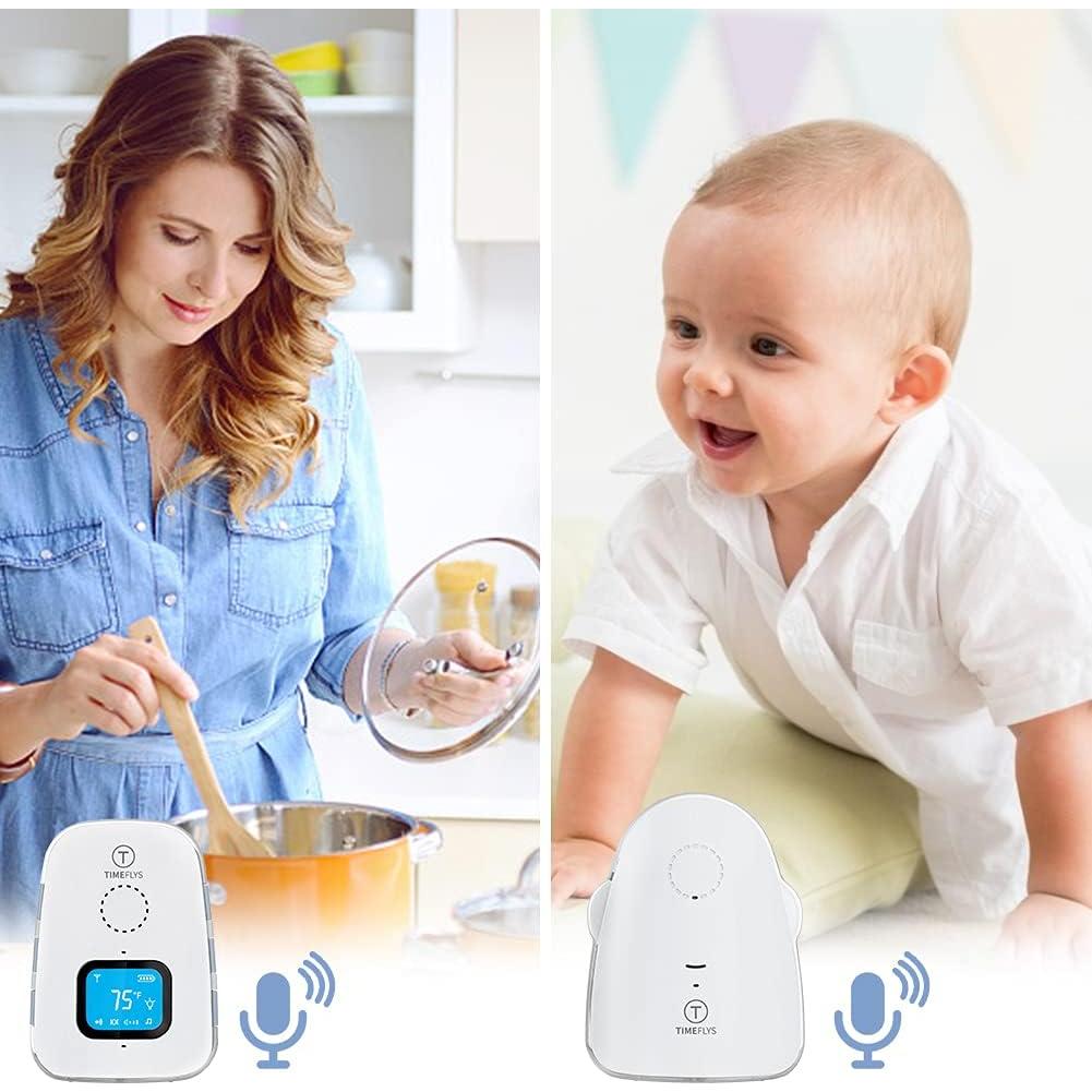 Monitor de Bebé de Audio Crown TimeFlys, Temperatura y Cuna