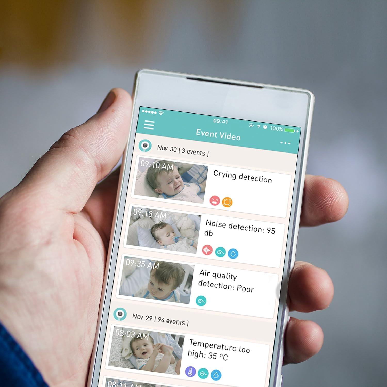 Sensor de Temperatura Lollipop Gris - Monitor de Bebé Inteligente