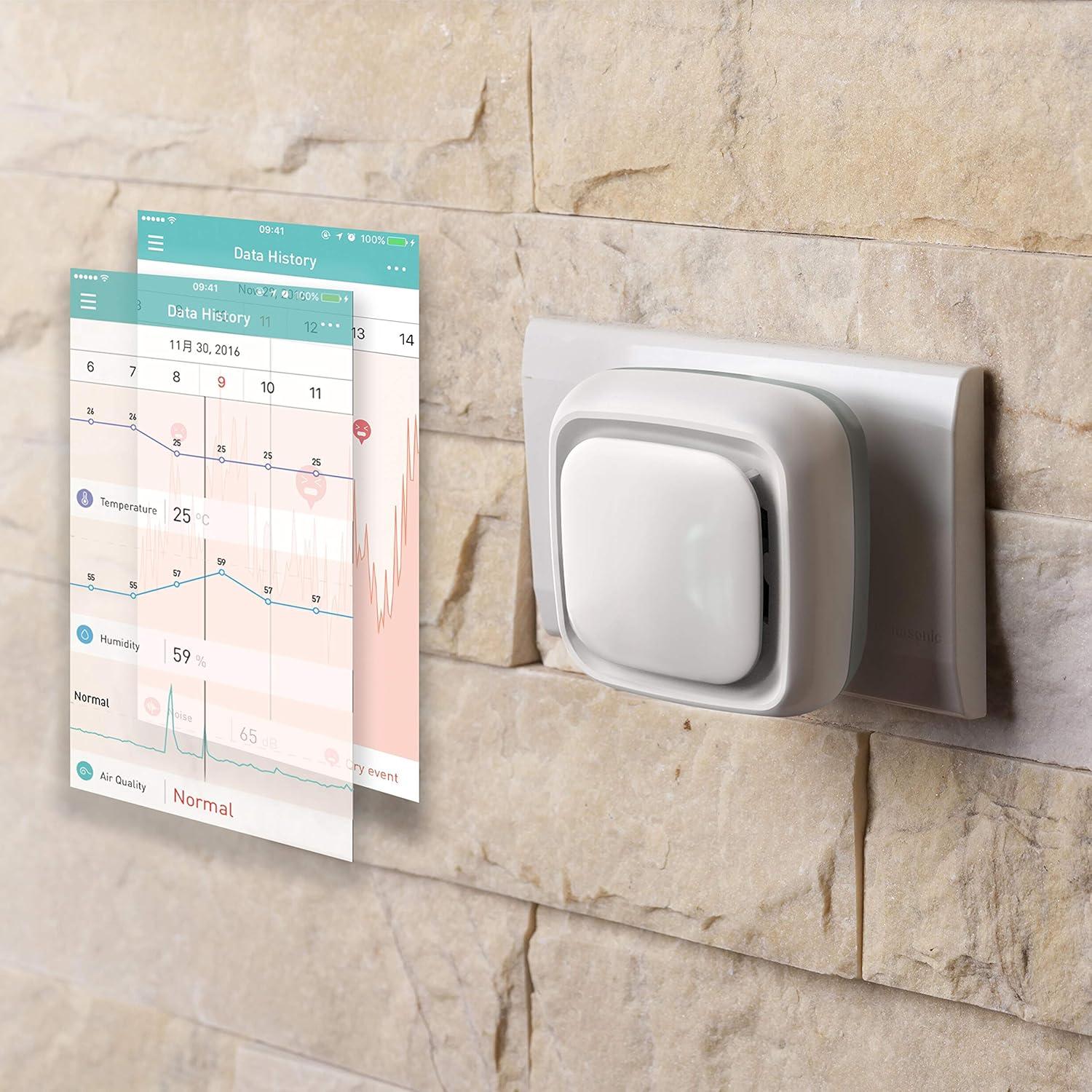 Sensor de Temperatura Lollipop Gris - Monitor de Bebé Inteligente