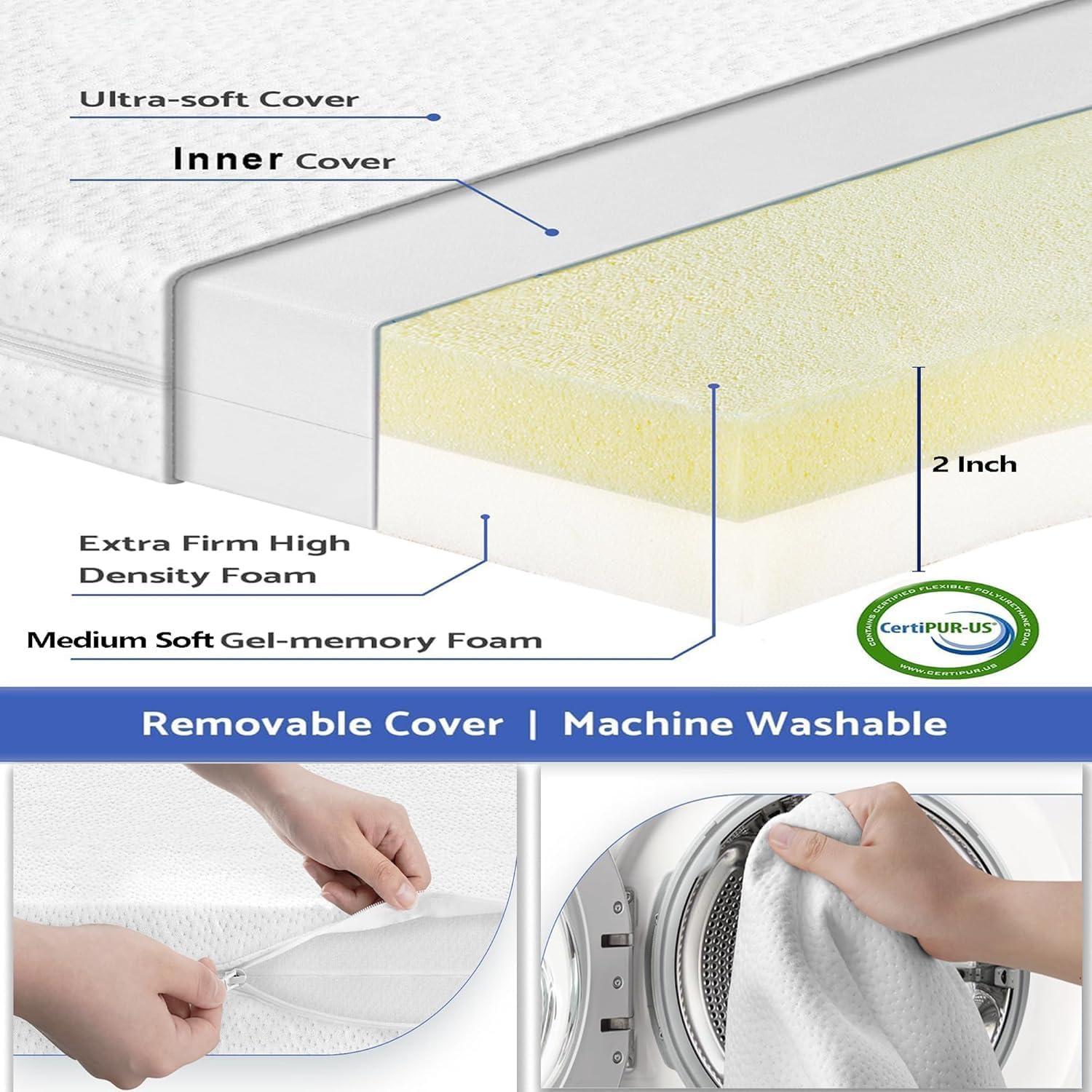 Cuna Mini Portátil Styhigh 4 en 1 con Colchón Viscoelástico