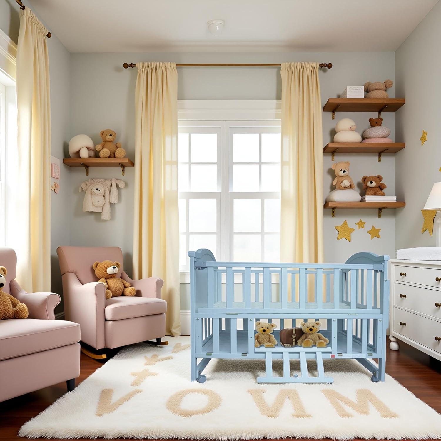 Cuna Mini Portátil Styhigh 4 en 1 con Colchón Viscoelástico