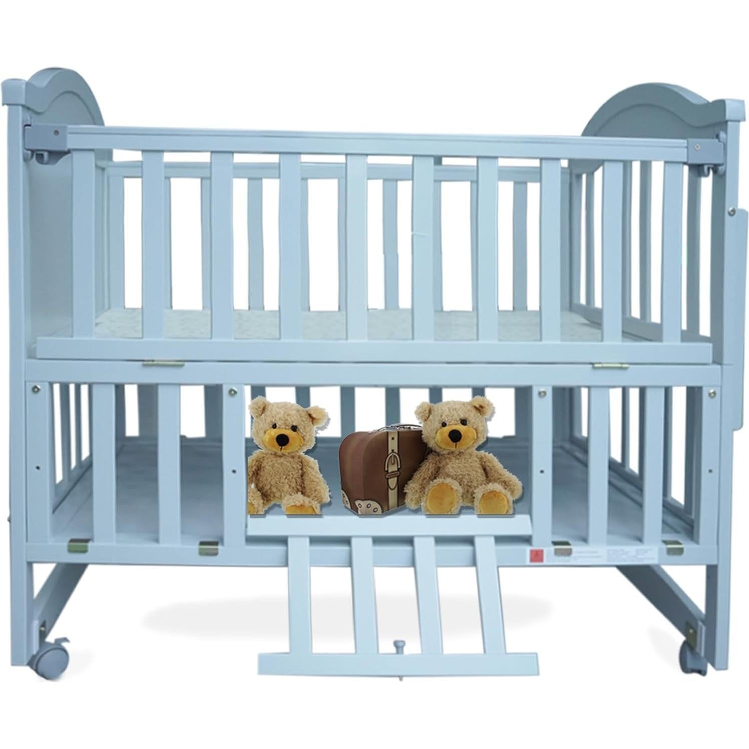 Cuna Mini Portátil Styhigh 4 en 1 con Colchón Viscoelástico