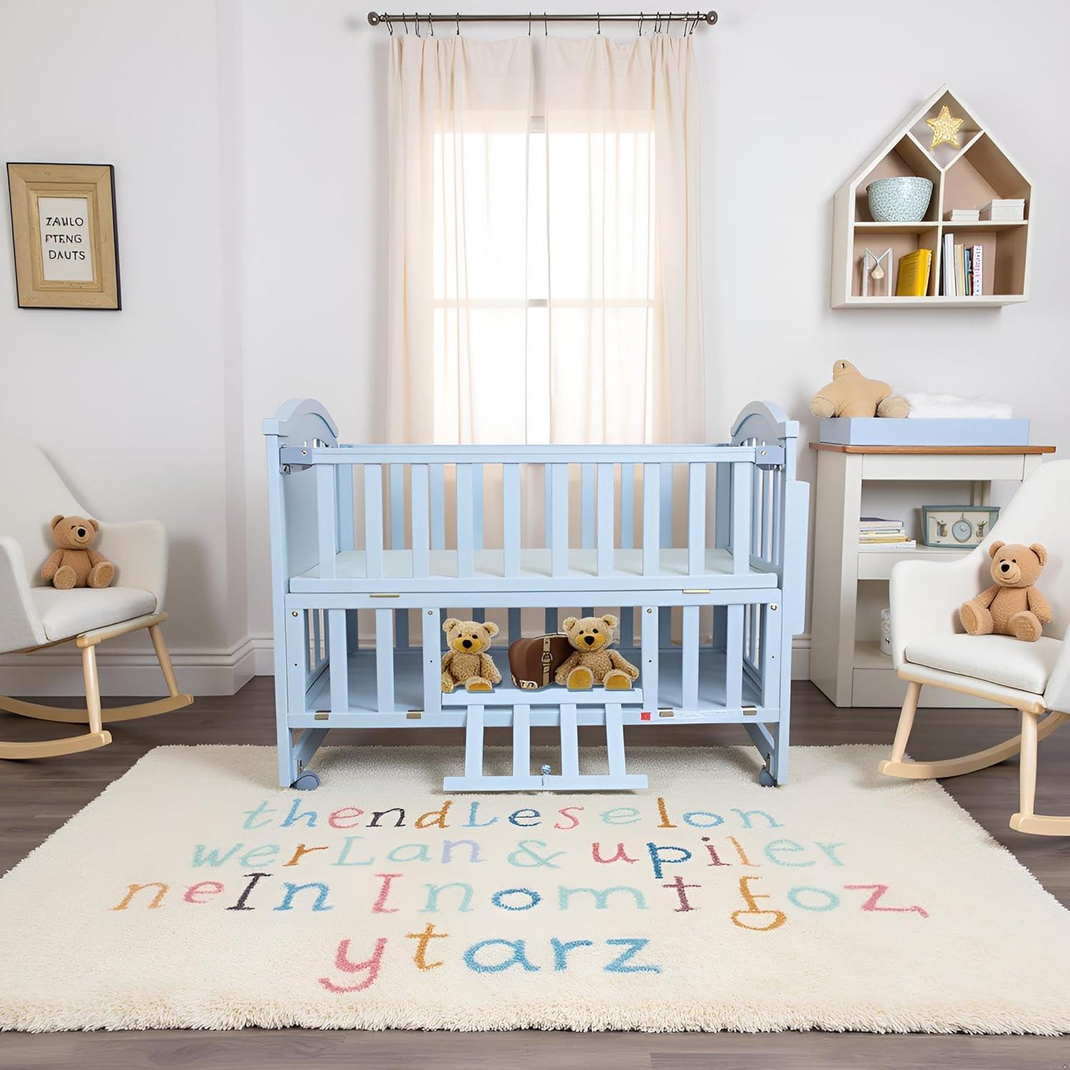 Cuna Mini Portátil Styhigh 4 en 1 con Colchón Viscoelástico