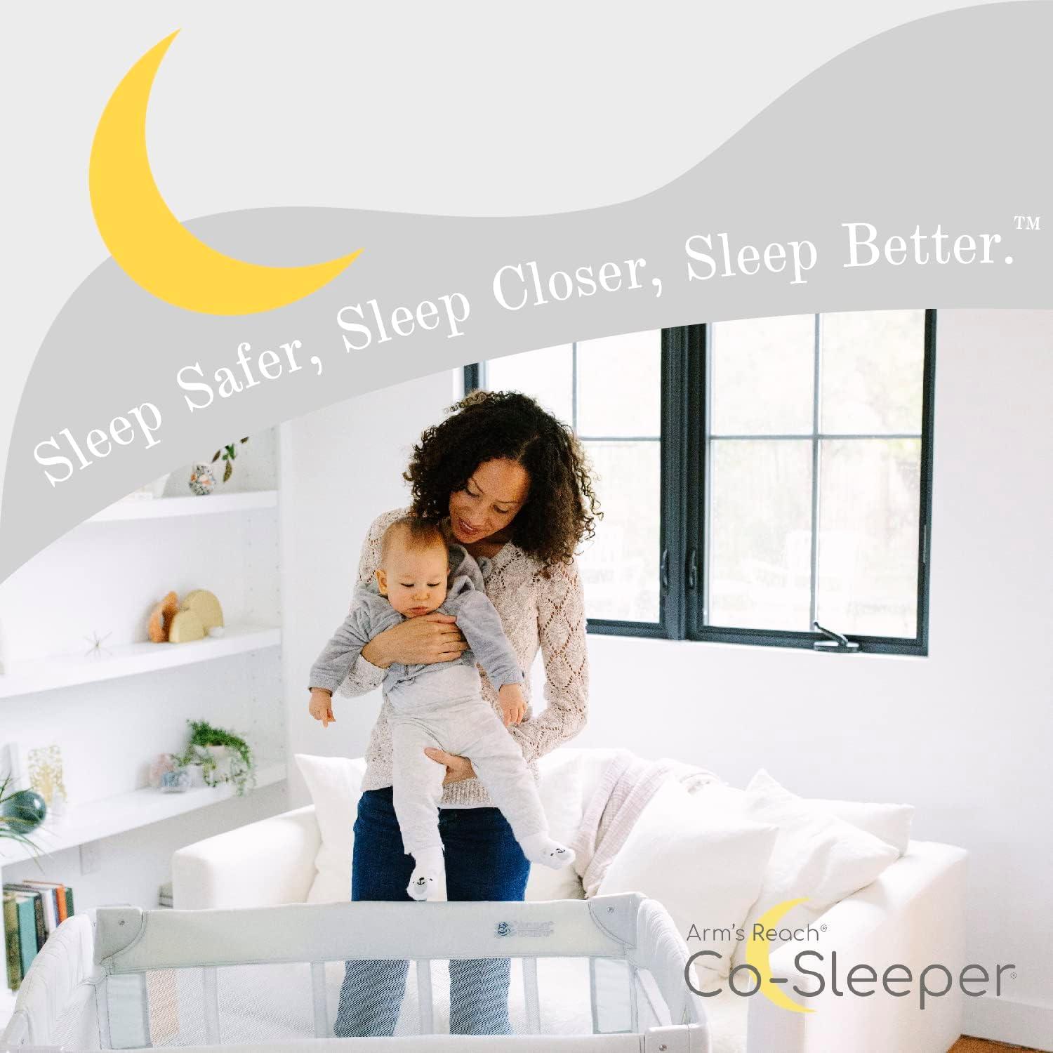 Cuna de lado ARMS REACH Ideal Ezee 3 en 1 Plegable Gris