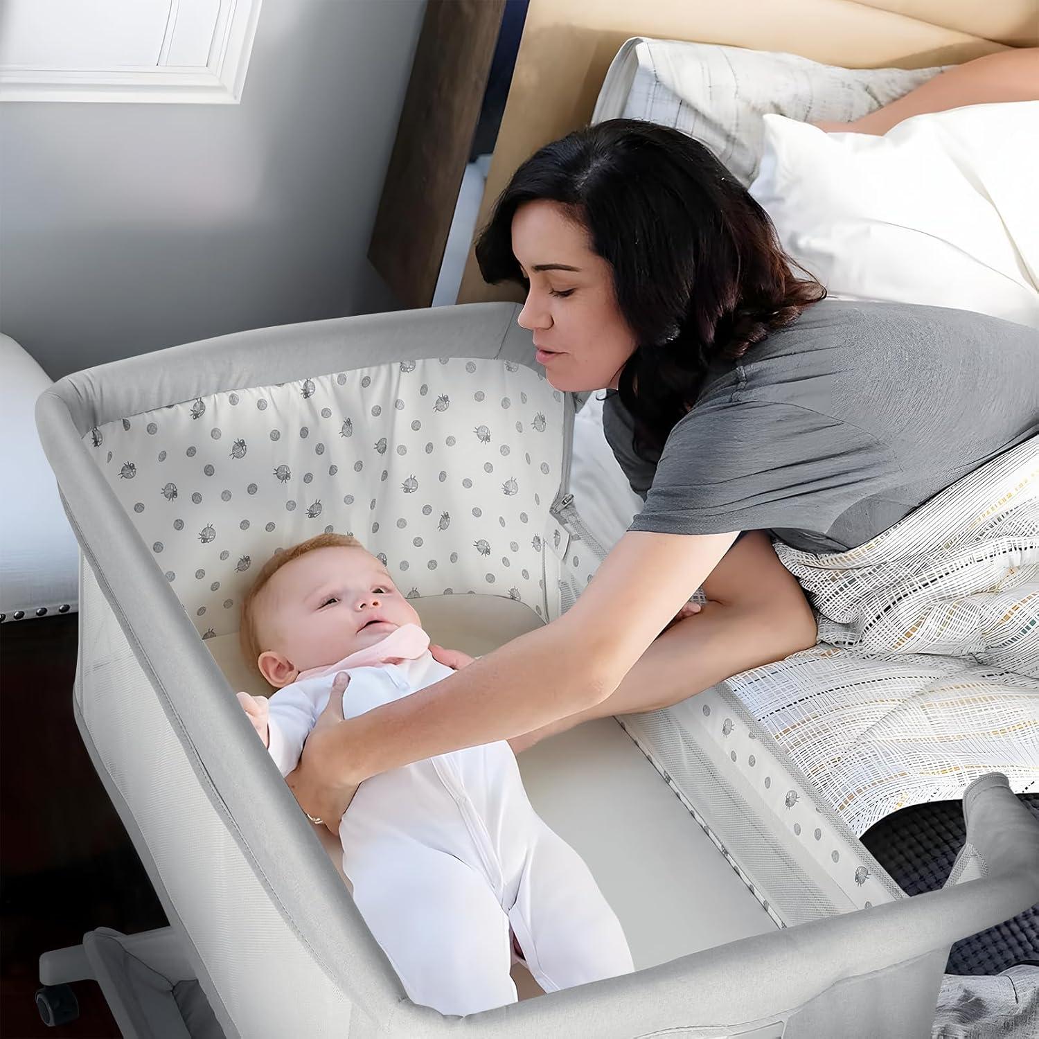 Cuna Mecedora Cowiewie 2025 con Malla Transpirable 360°