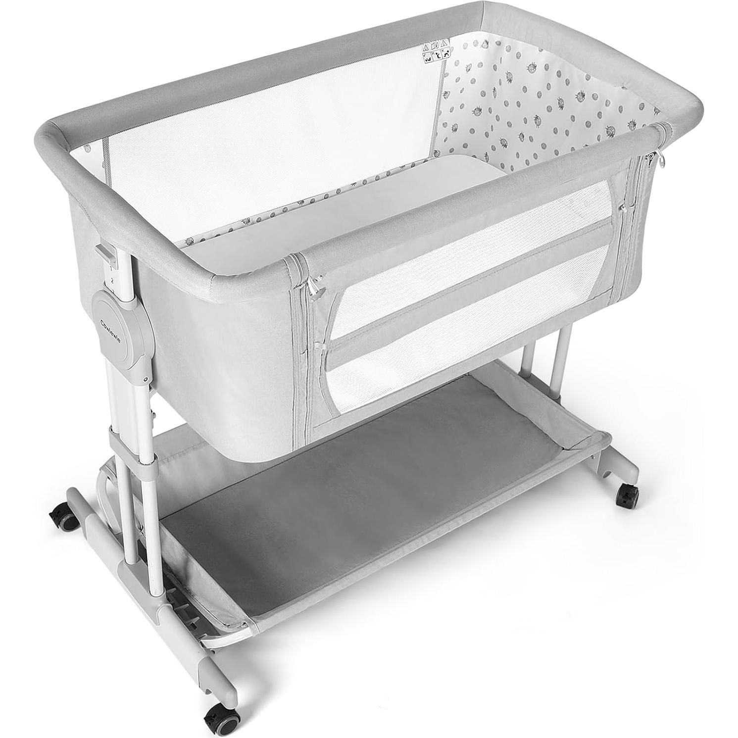 Cuna Mecedora Cowiewie 2025 con Malla Transpirable 360°