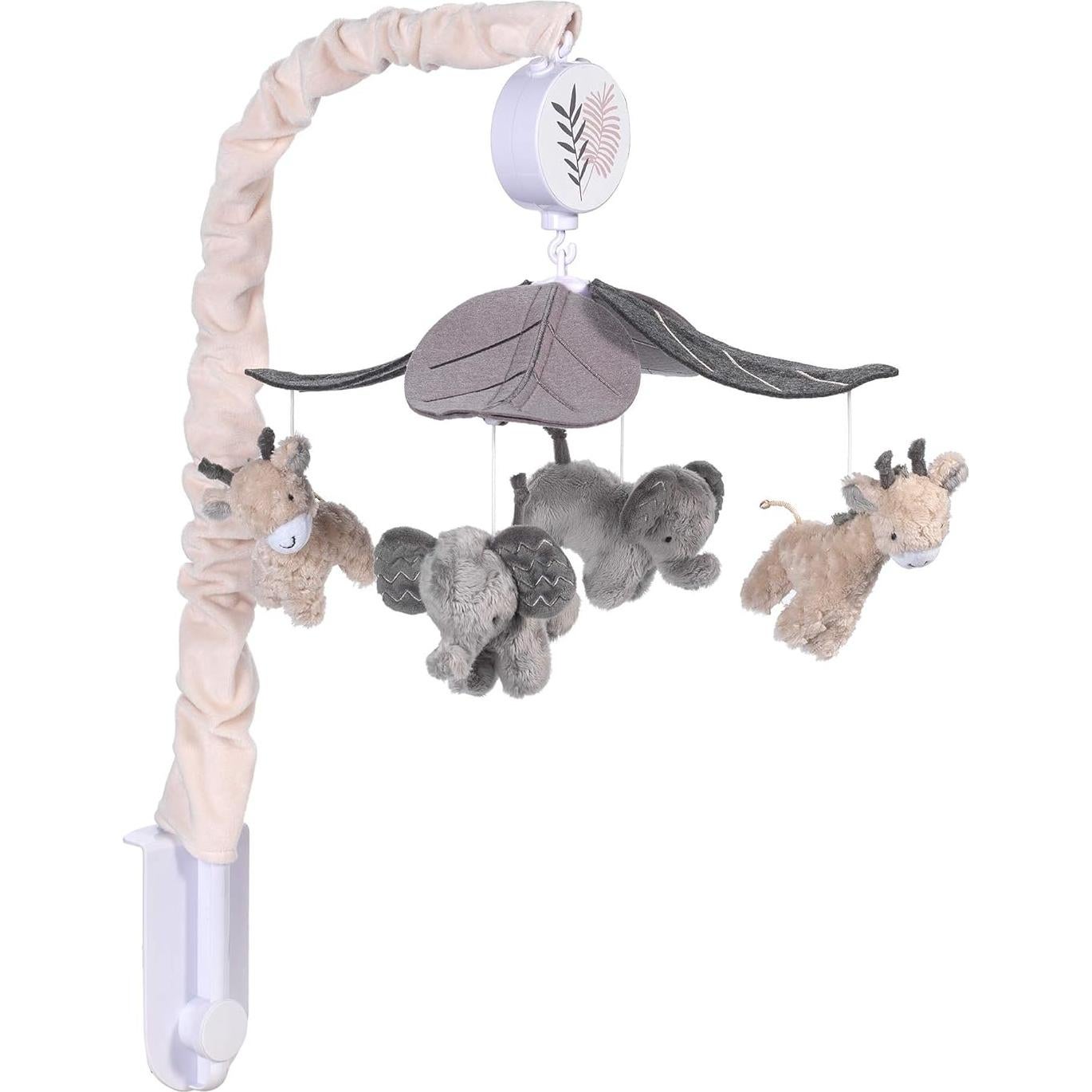 Móvil Musical para Cuna Lambs & Ivy Animales Selva Gris