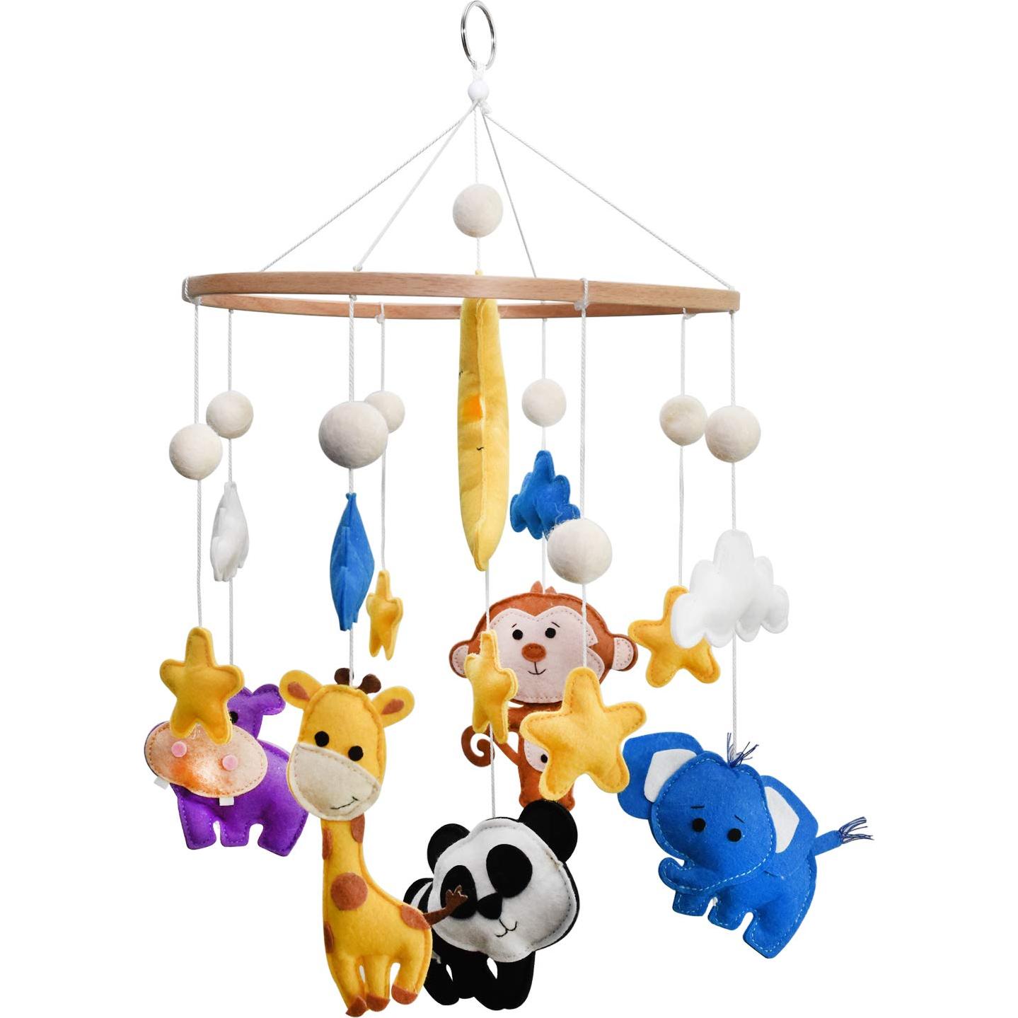 Móvil de Cuna para Bebés C&K WORKS Safari de Animales